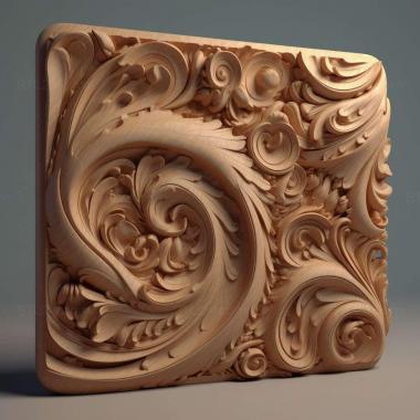 Patterns and decorations stl shaped 3 3d model